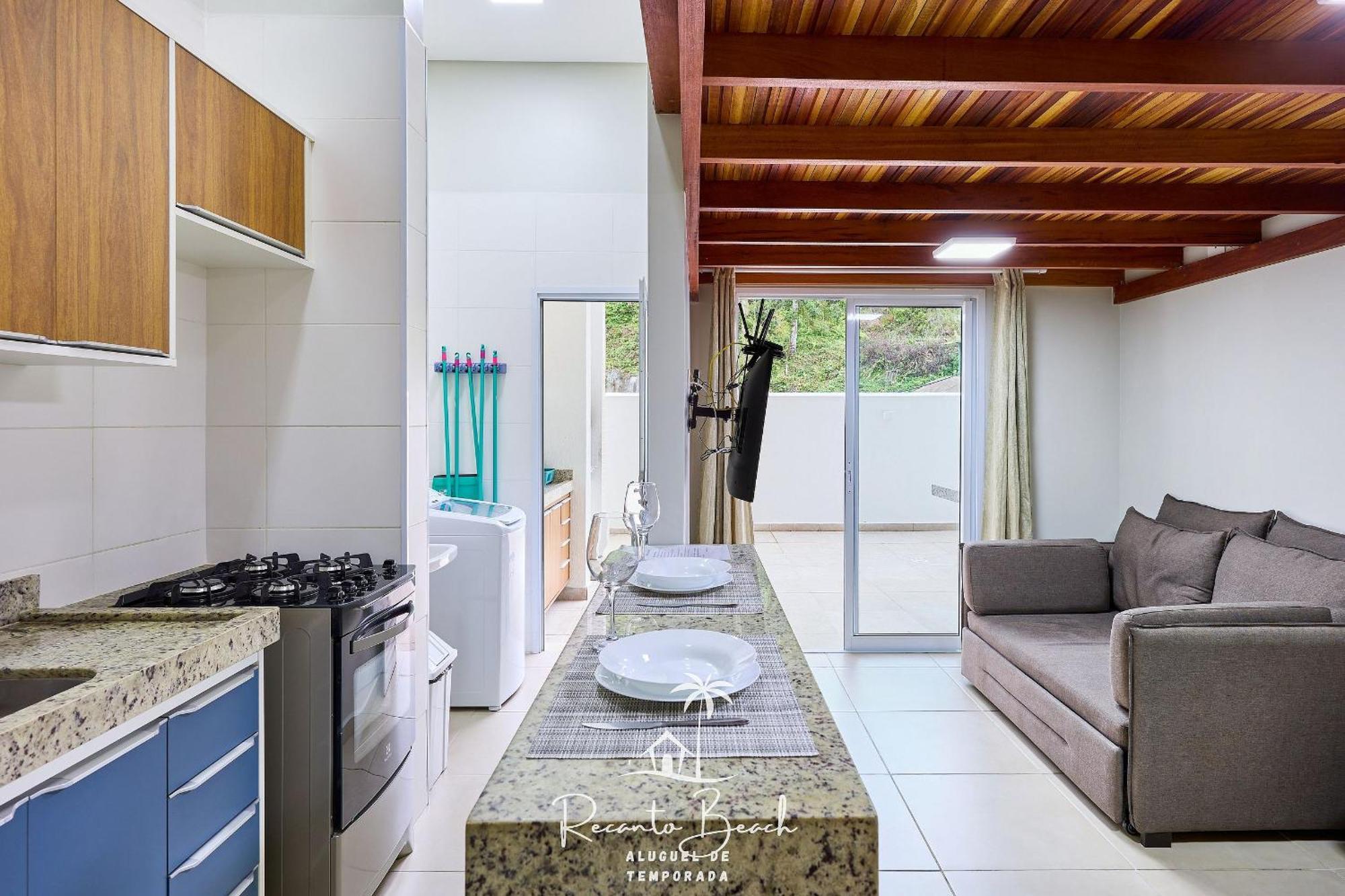 Apto Com Piscina Aquecida Sauna E Churrasqueira 乌巴图巴 外观 照片